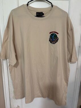 GIFTS of Fortune Embroidered Graphic Tee - Beige Men’s.